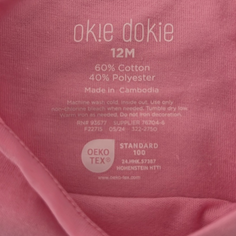 New / Pink With White Bunny Bodysuit (Onesie) - Picture 5 of 6